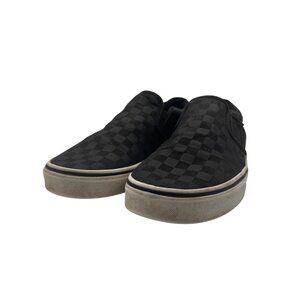Vans Slip On Black Checkerboard Low Top Canvas Sneakers US Size 11 500714